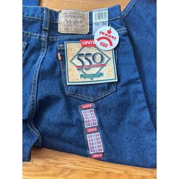 Vintage Levi’s 505 Orange Tab Jeans Men’s Size 33X30 Deadstock NWT 90s USA Loose - Picture 5 of 12